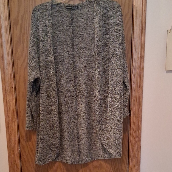 Atmosphere Charcoal Open-Front Cardigan - Picture 3 of 5